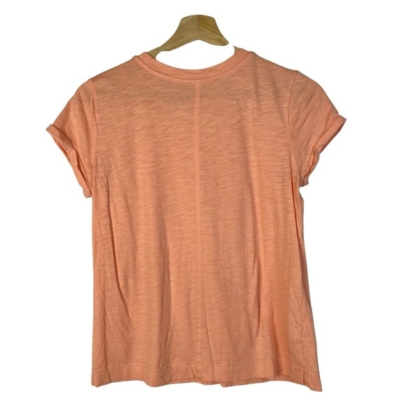 Ann Taylor LOFT Light Orange Vintage Soft Crewneck Short Sleeve T-Shirt XS - Picture 2 of 4